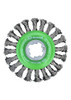 Bosch WBX429 Wire Wheel, 4-1/2" Wheel, X-LOCK Arbor, Stainless Steel, Full Cable Knotted
