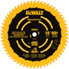 DEWALT DW3215PT 10-Inch 60 Tooth ATB Crosscutting Saw Blade with 5/8-Inch Arbor and Tough Coat Finish