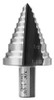 MAGBIT 851.1125B MAG851 High Speed Steel Step Drill Bit, 7/8" - 1-1/8"