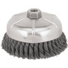 DeWalt DW4917 Knotted Wire Cup Brush, 6" x 5/8"-11