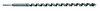 Century Drill & Tool 38724 Nail Cutter Power Ship Auger Drill Bit, 3/8" by 18"