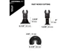 Milwaukee 49-10-9004 OPEN-LOK 3-PC WOOD CUTTING MULTI-TOOL BLADE VARIETY PACK