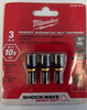 Milwaukee 49-66-4513 (3PK) SHOCKWAVE 5/16"" Insert Nutdriver