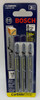 BOSCH T128BHM3 3 Pc. 3-5/8 In. 14 TPI Carbide Teeth T-Shank Jig Saw Blades for Laminates
