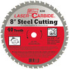 IVY Classic 36388 Laser Carbide Steel Cutting Blade, 8" x 40T