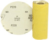 Norton (49232) Stick and Sand Abrasive Disc with Pressure-Sensitive Adhesive Attachment, Aluminum Oxide, 5" Diameter, Grit P220 Very Fine (Roll of 50)