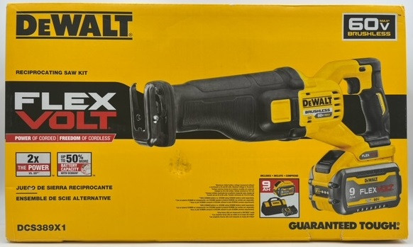 DEWALT FLEXVOLT 60V MAX* Reciprocating Saw, Cordless Kit (DCS389X1)