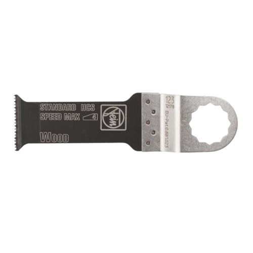 Fein E-Cut Standard Saw Blade for All Wood, Drywall, Plastics and Flush Cut - 1-1/4" Width, 3-1/16" Length, 1-Pack- 63502123018