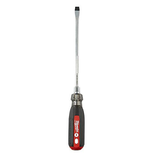 Milwaukee 48-22-2824 8-inch Cushion Grip Screwdriver - 3/8-In Slotted