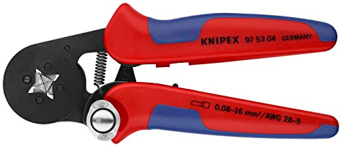 KNIPEX Tools 97 53 04 Crimping Pliers for end sleeves with lateral access 0,08-10/16mm