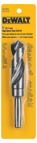 DEWALT DW1629 1-Inch 1/2-Inch Reduced Shank Twist Drill Bit