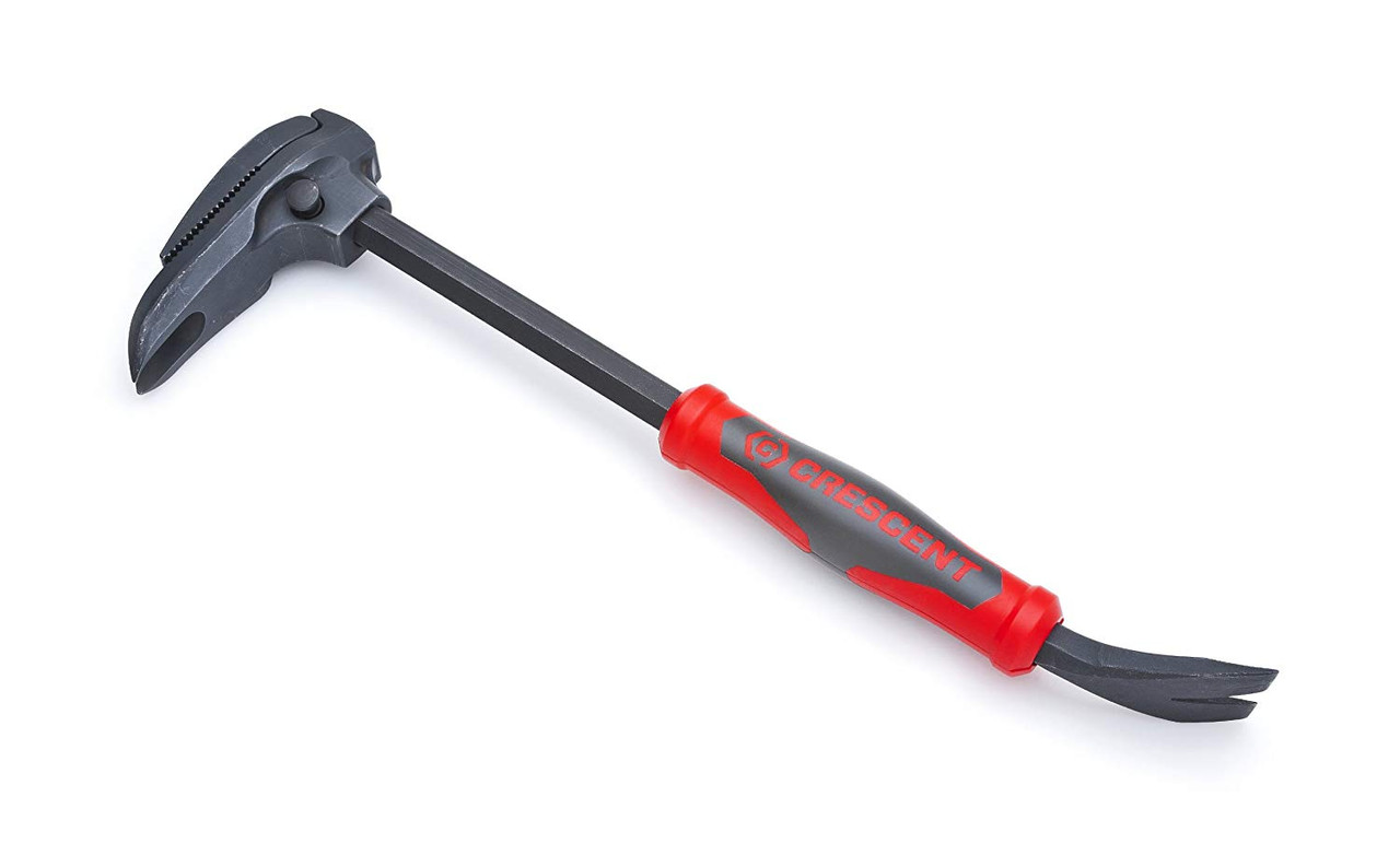 Crescent DB16 16-Inch Adjustable Pry Bar, Nail Puller, Red/Black