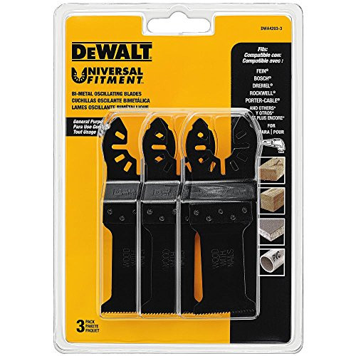 DEWALT DWA4203-3 Oscillating Wood with Nails Blade (3 Pack)