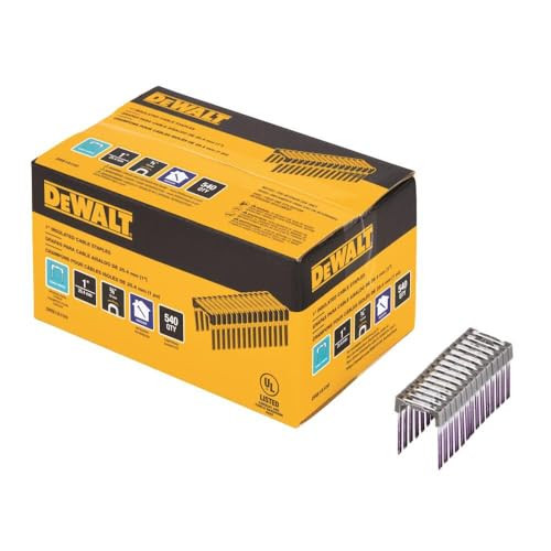 540-Pack Dewalt 1" Insulated Cable Staples DRS18100