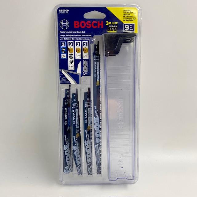 9-Piece Bosch RSE009 Edge Reciprocating Saw Blade Set