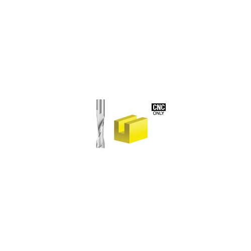 Amana Tool - (51763) Solid Carbide CNC Spiral Double 'O' Flute, Plastic Cutting 3/16 Dia x 5/8 x 1/4 Shank x 2-1/2" Long Up-Cut