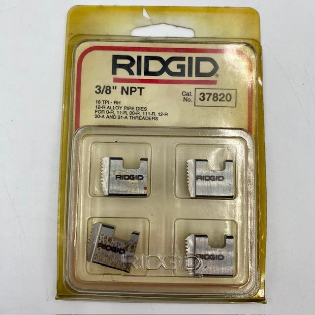 Ridgid 37820 3/8" NPT Pipe Die, 18TPI - RH, 12-R Alloy