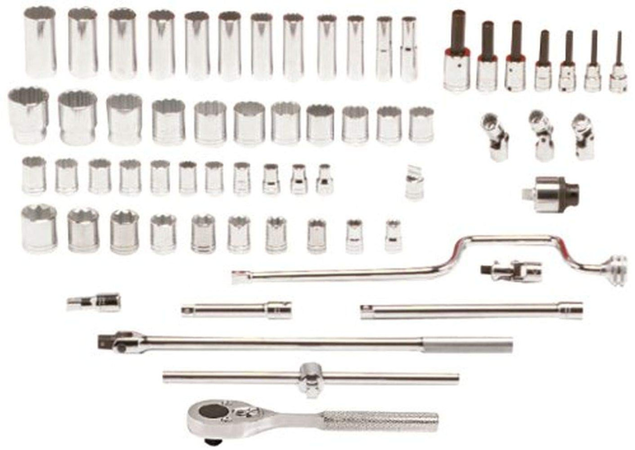 65-Piece Stanley Proto 1/2" Drive Socket, Combination Set, 12 Point