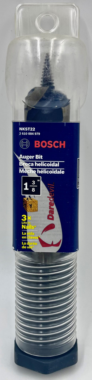 Bosch NKST22 1-3/8 In. x 7-1/2 In. Daredevil Auger Bits