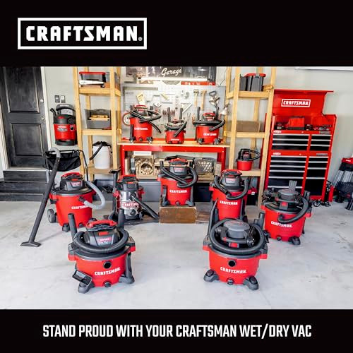 CRAFTSMAN CMXZVBE38751 Genuine Fine Dust Wet Dry Vac Replacement Vacuum Filter for Most 5 to 20 Gallon CRAFTSMAN Shop Vacuums, Easy Installation and Traps Fine Particles