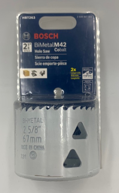 BOSCH HBT263 2-5/8 in. Bi-Metal T-Slot Hole Saw