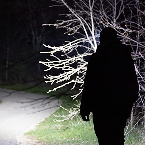 Blackfire - Klein Tools Outdoors - Rechargeable Auto-Off LED Headlamp, BBM6048, Spot Light, Flood Light, 3 Modes, for Outdoor Use, Hiking, Camping, Hunting, Fishing