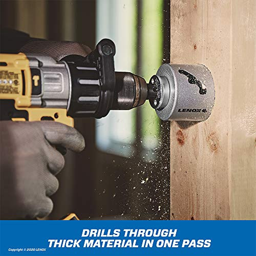 8-Piece LENOX Tools Electrician's Hole Saw Kit, Carbide Tipped (LXAH3LSET6)