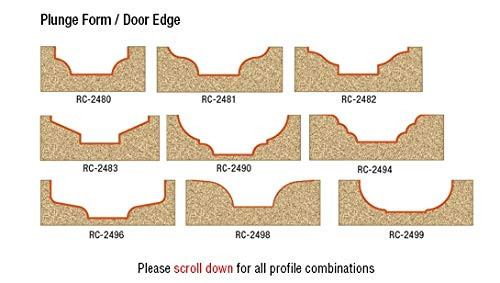 Amana Tool - CNC Ogee Door MDF Door Panel (RC-2484), Industrial Grade