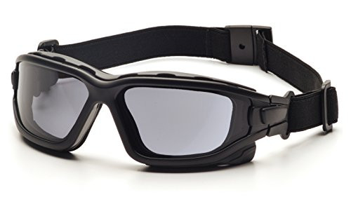 Pyramex (1-Pair) I-Force Sporty Dual Pane Anti-Fog Goggle, Black Frame/Gray Anti-Fog Lens (SB7020SDT)
