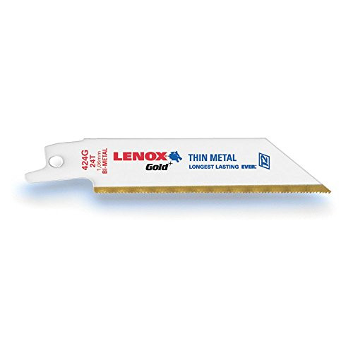 25-Pack LENOX 1914312 6" 24 TPI Power Arc Curved Reciprocating Blade, Bi-Metal