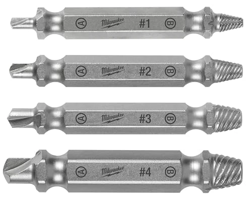 MILWAUKEE 4pc. M2 Steel Screw Extractor Set (49-57-9001)
