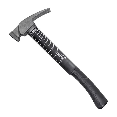 Boss  BH14TIPFS 14oz Titanium Hammer w Poly-Fiberglass Handle - Made in USA