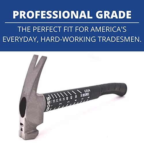 Boss BH16TIPFS 16oz Titanium Hammer w Fiberglass Handle - Made in USA