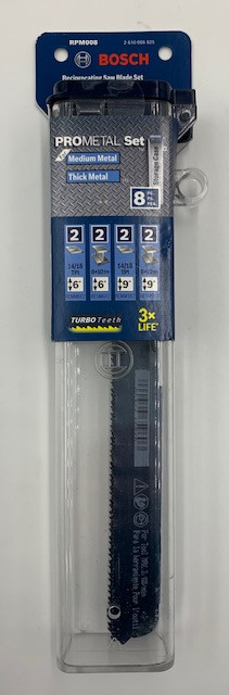 BOSCH RPM008 8 pc. Edge Pro-Metal Reciprocating Saw Blade Set