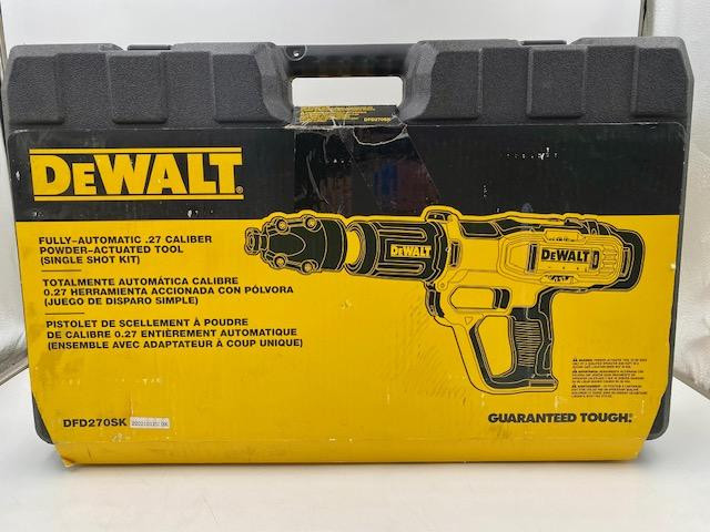 DeWalt DFD270SK Fully-Automatic .27 Caliber Powder Actuated Tool (Single Shot Kit)