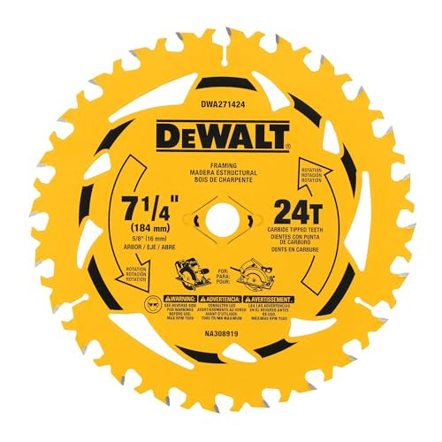 DEWALT 7-1/4 in. 24T Circular Saw Blade (DWA271424)