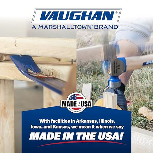 VAUGHAN 017-D0 22 OZ Half Hatchet, Made in The USA, Hickory Handle