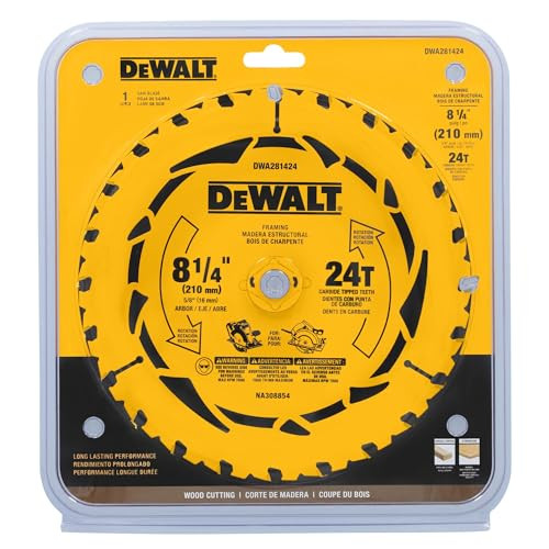 DEWALT 8-1/4 in. 24T Circular Saw Blade (DWA281424)
