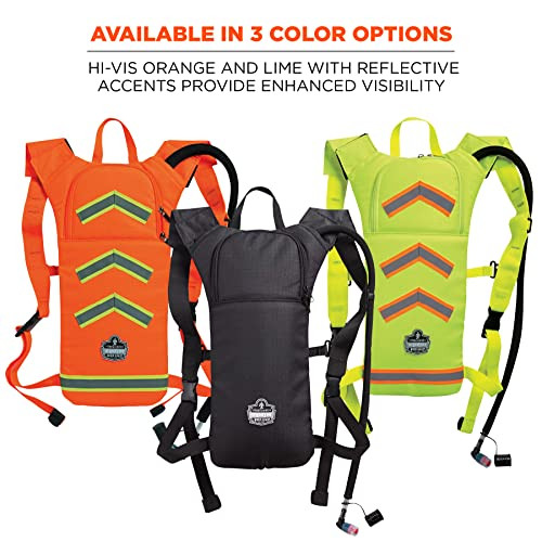 Ergodyne Chill-Its 5155 Low Profile Hydration Pack, Black, 2 ltr