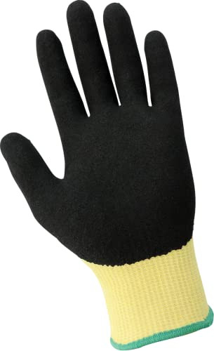 Global Glove (12 pairs, X-Large) CR588MFY - Samurai Glove - Cut Resistant Nitrile Palm-Coated Gloves