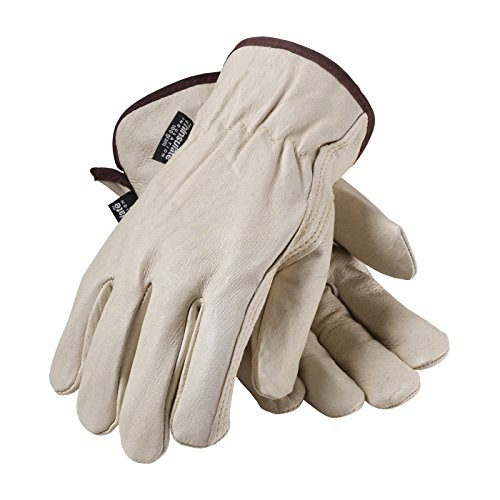 PIP 77-469/M (12-Pair) Premium Grade Top Grain Pigskin Leather Glove with 3M Thinsulate Lining, Keystone Thumb