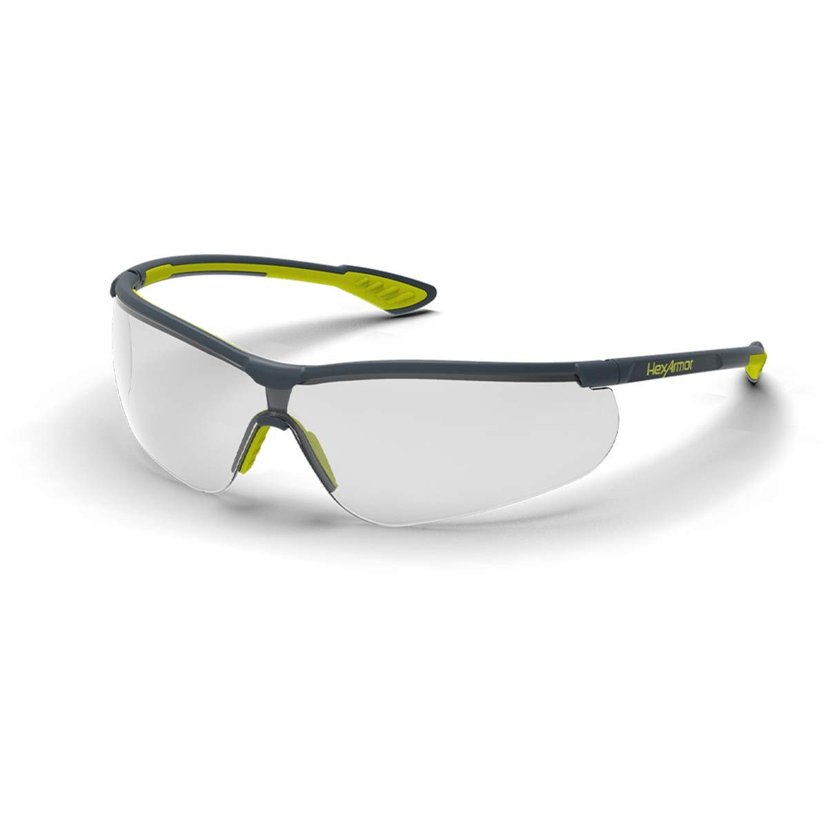 HexArmor (1-Pair) VS250, Z87.1 Clear Lens Lightweight Safety Glasses, TruShield2F Anti-Fog Coating
