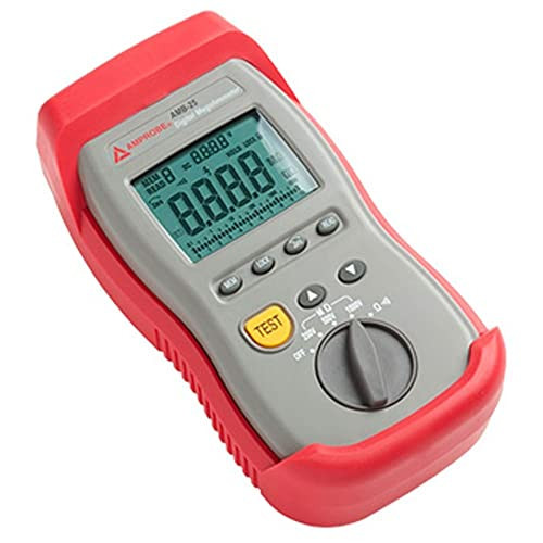 Amprobe AMB-25 Digital Insulation Resistance Tester, Gray/Red, 2730991