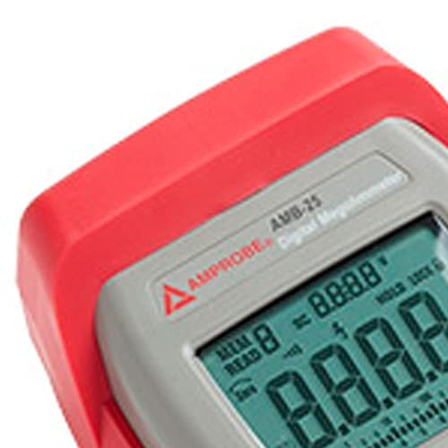 Amprobe AMB-25 Digital Insulation Resistance Tester, Gray/Red, 2730991