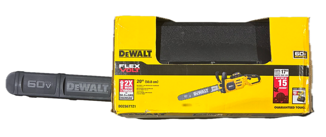 DEWALT 60V FLEXVOLT 20" Brushless Chainsaw 5AH (DCCS677Z1)