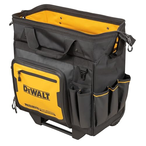 DEWALT 18 Inch Rolling Tool Storage Bag with 27 Pockets (DWST560107)