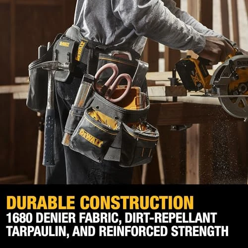 DEWALT Tool Belt, Durable, 26 Pocket Professional Belt (DWST540601)