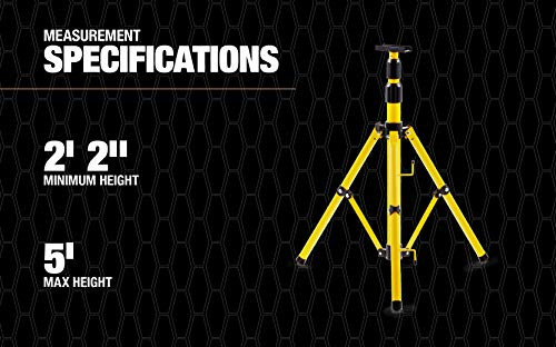 Prolight 311006 Two-Stage Tripod Stand for Lights, Yellow