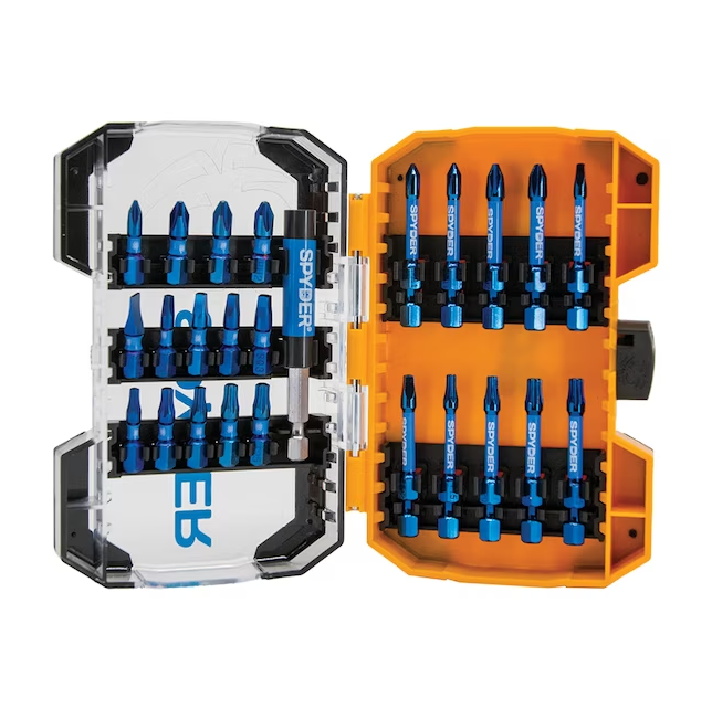 Spyder 19029 Mach-Blue Driver Bit Set, 25-Piece