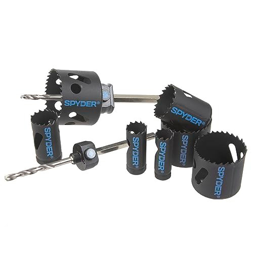 Spyder 11pc Bi-Metal Hole Saw Kit + 2 Hole Saws